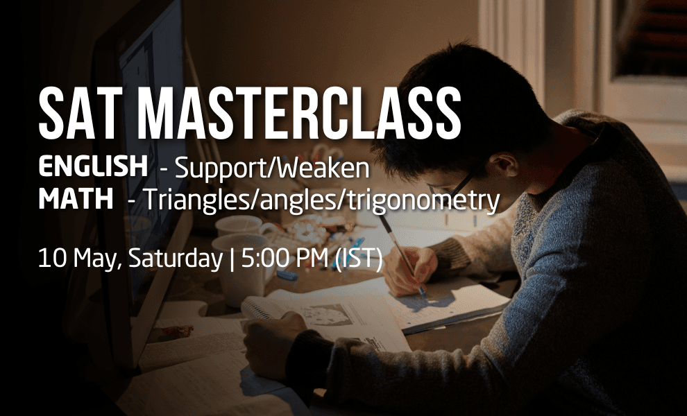 SAT Eng: Support/Weaken | SAT Math:Triangles/angles/trigonometry